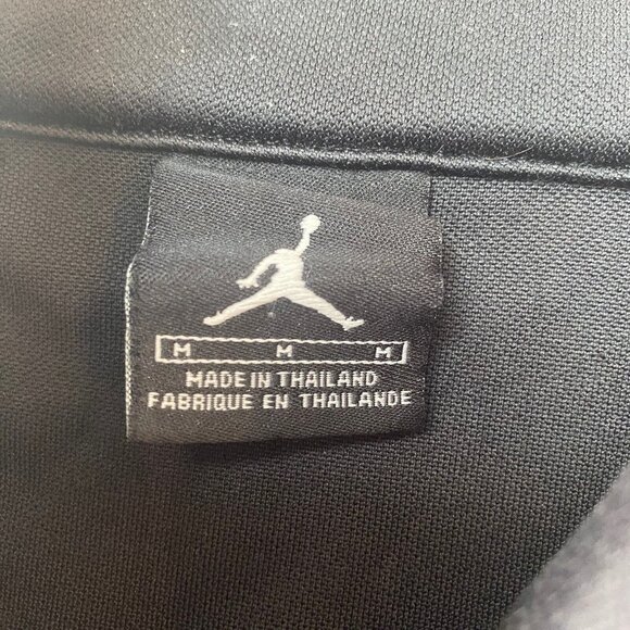 Nike Air Jordan Flight Jacket Mens Medium Full Zip Logo Jumpman Black - Picture 9 of 10